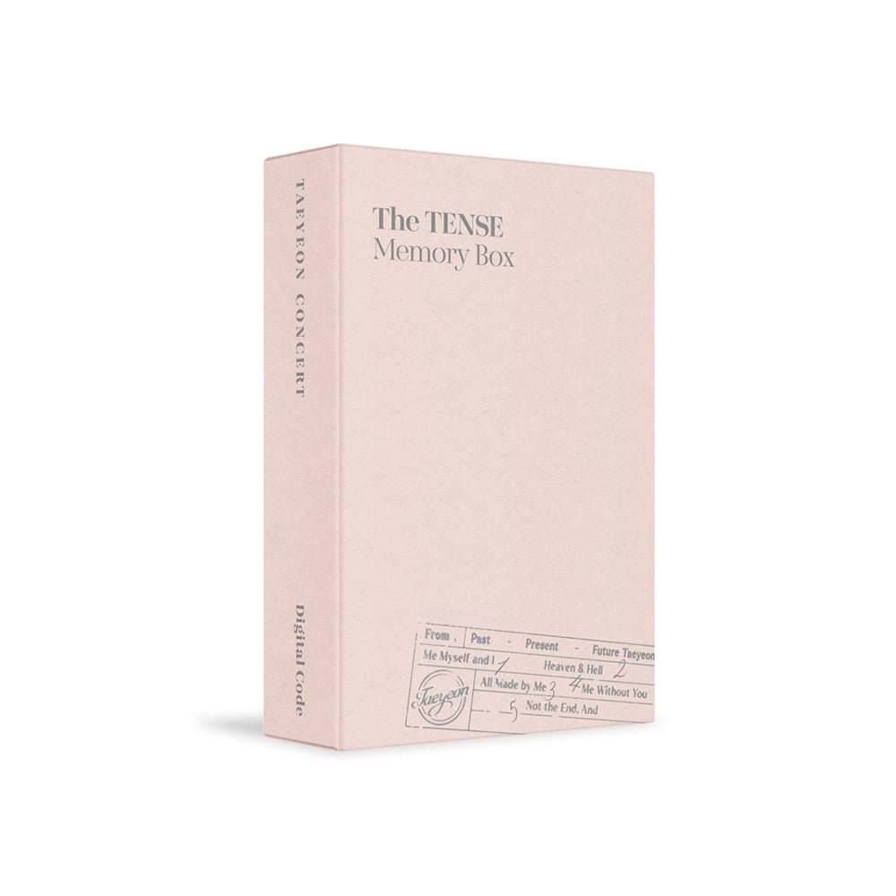 [Album]TAEYEON - The TENSE Memory Box Digital Code [CONCERT] - product_vendor,