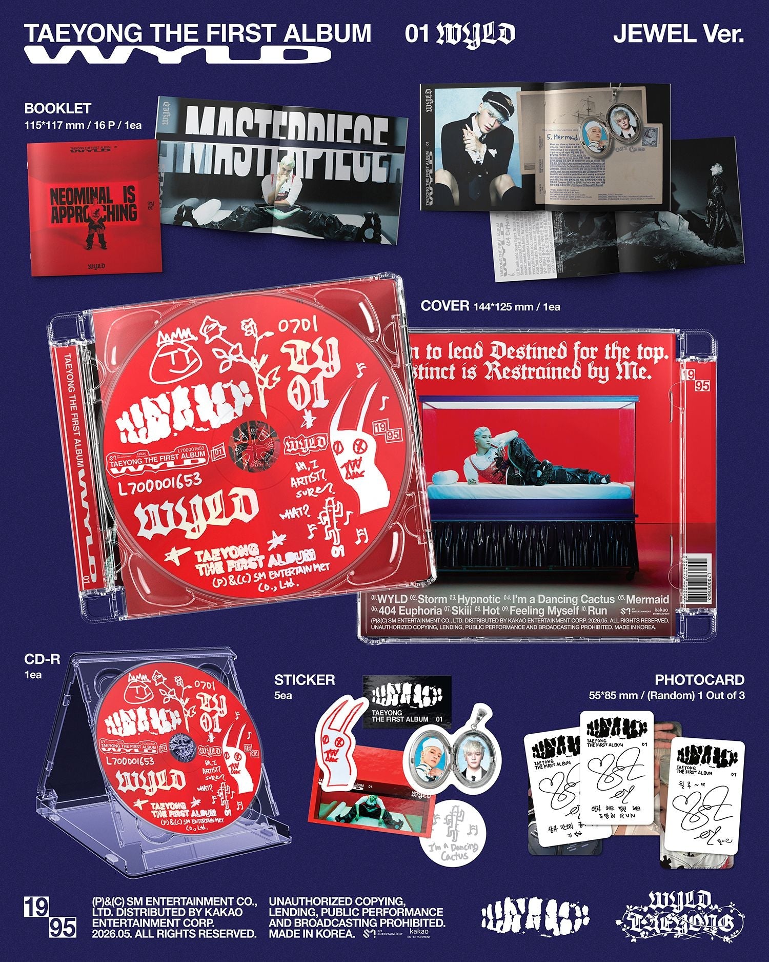 [Album]TAEYONG (태용) - WYLD (1st Regular Album) [Jewel Case][KTWON4U, WITHMUU, EVERLINE] - product_vendor,