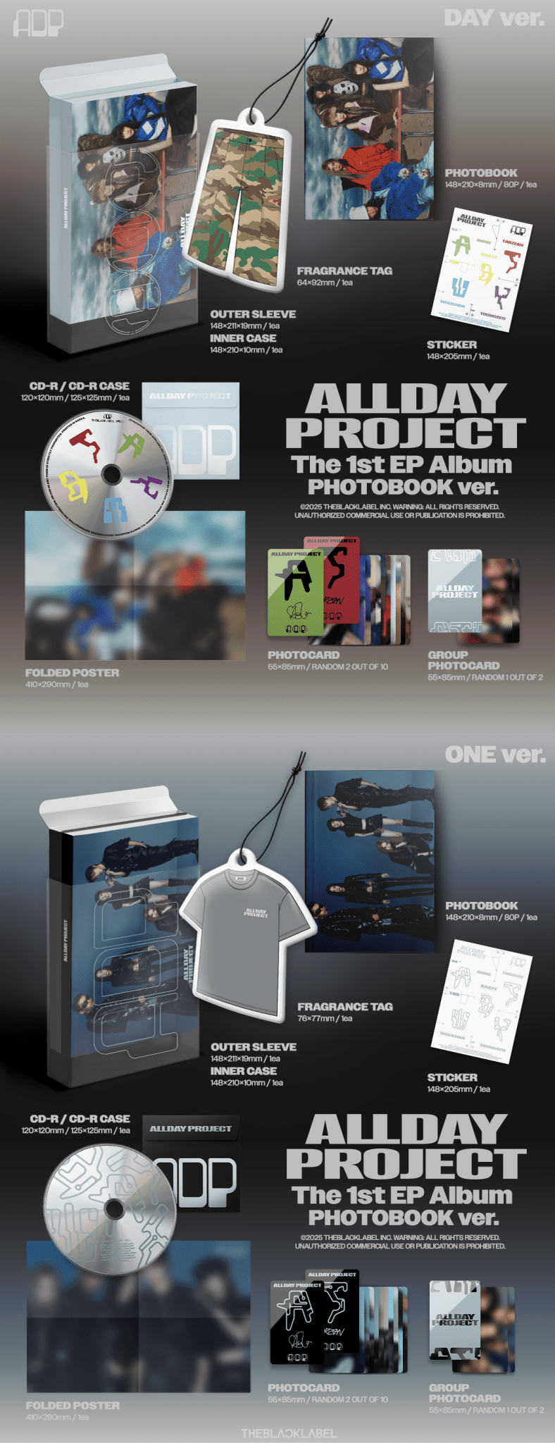 [Event Album][TARZZAN] ALLDAY PROJECT - ALLDAY PROJECT (The 1st EP Album) [RANDOM] [EVERLINE] [POB] [LUCKY DRAW] [FACECALL EVENT] - product_vendor,
