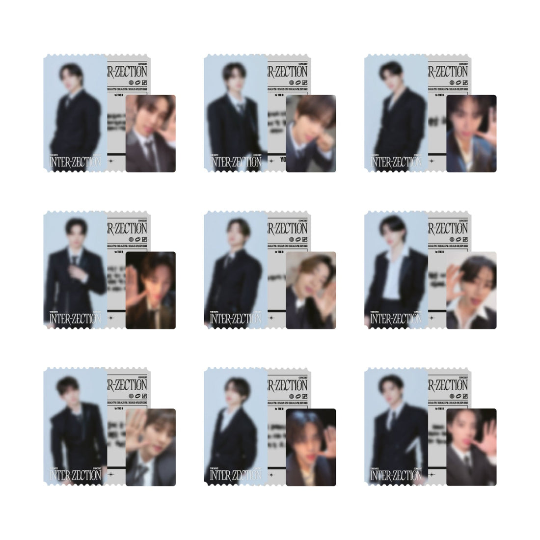THE BOYZ - 11 photo ticket set / concert [inter-zection] official md 1