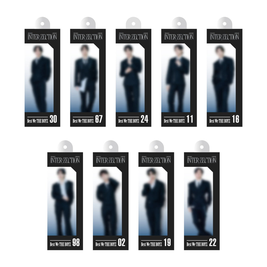 THE BOYZ - 12 random miniature key ring / concert [inter-zection] official md 1