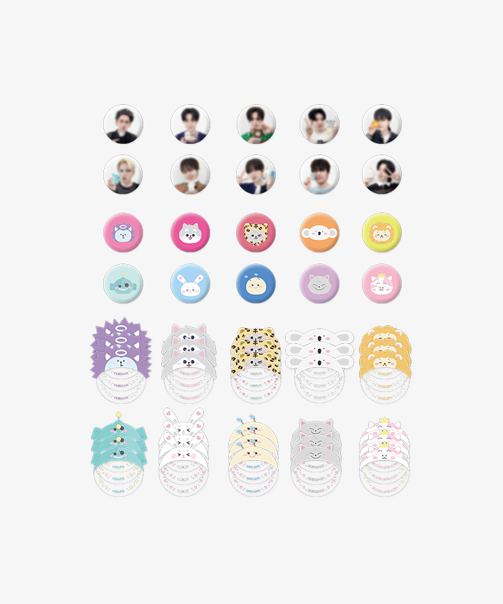 treasure - [funnytreasure] treasure can badge &amp; pvc cover set 1