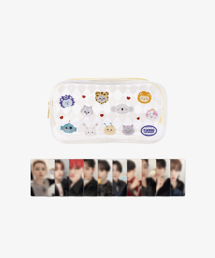 Treasure - [funnytreasures2] treasure clear pouch_beige 1