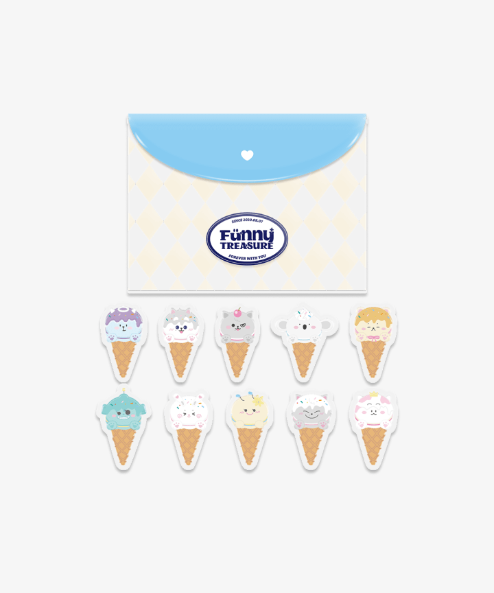 treasure - [funnytreasures2] treasure mini pouch epoxy sticker pack 1