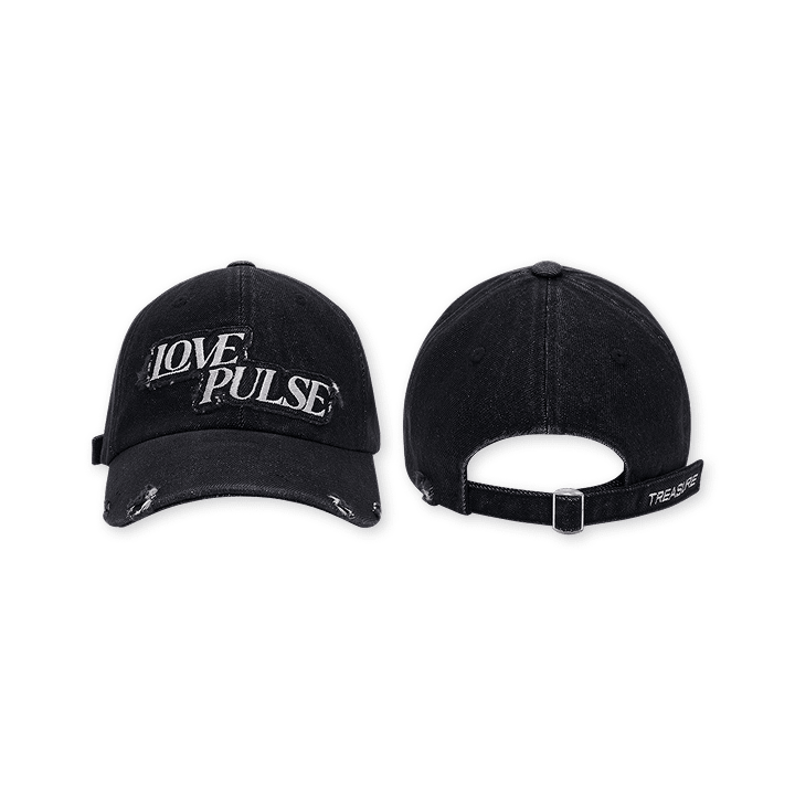 TREASURE - [lovepulse] treasure damaged applique ballcap 1