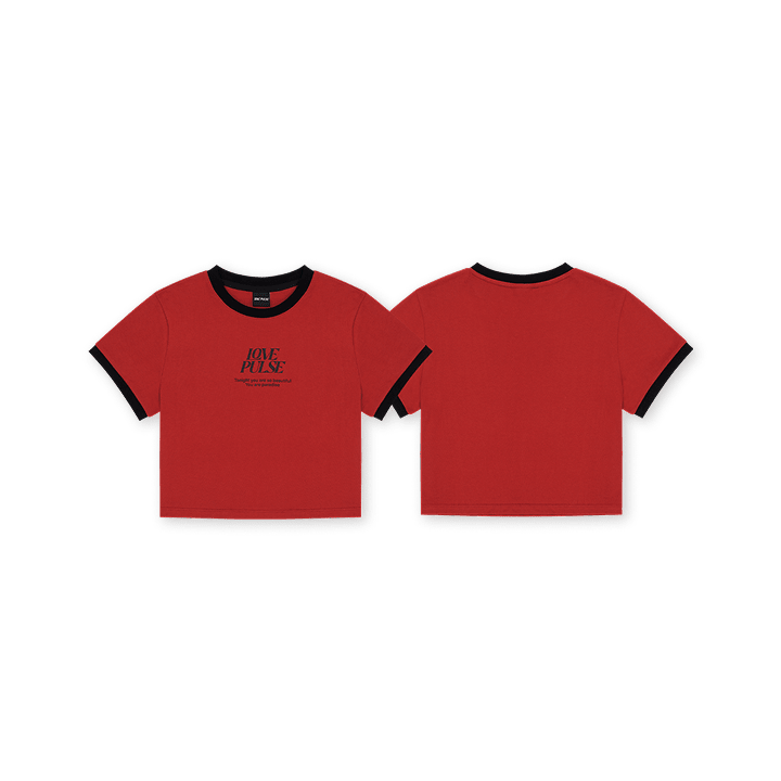 Treasure - [lovepulse] treasure ringer crop t-shirt_red 1