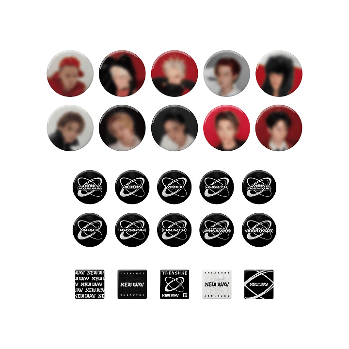 treasure - [newwav] treasure pin button set 1