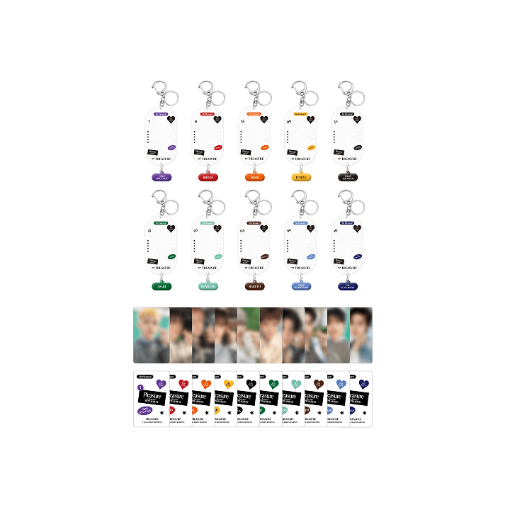 Treasure - [pleasure] treasure pvc photocard holder + keyring set 1