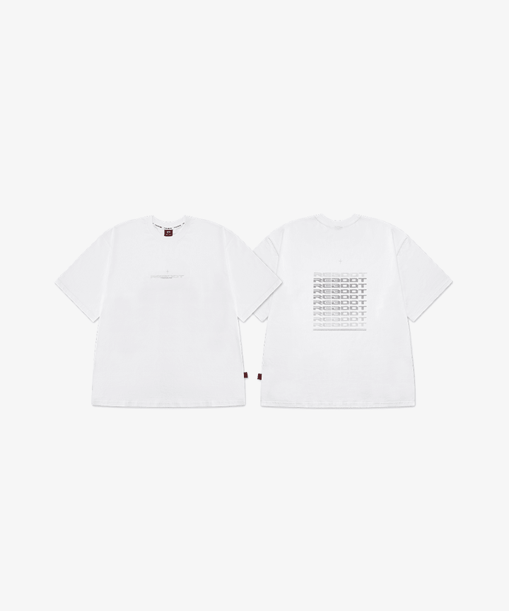 Treasure - [reboot] treasure overfit reflective t-shirt_white 1