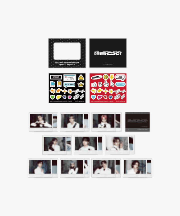 TREASURE - [reboot] treasure polaroid photo + sticker set 1