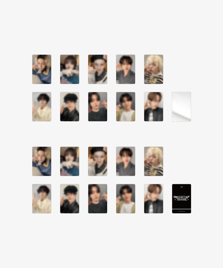 TREASURE - [reboottour] treasure metal photocard set 1