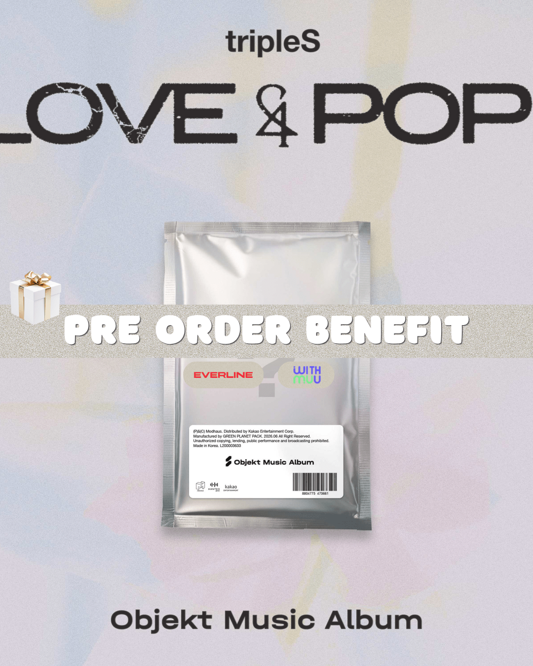 [Album]TRIPLES (트리플에스) - LOVE&amp;POP pt.1 (Objekt Music Album) [RANDOM] - product_vendor,