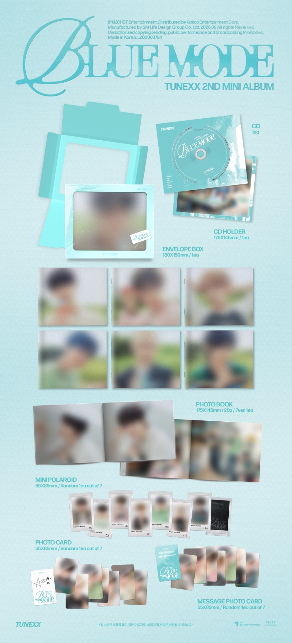 [Album]TUNEXX - BLUE MODE [Individual Mode Ver.] [RANDOM]-product_vendor, lowest price, EU shipping, Pre order benefit