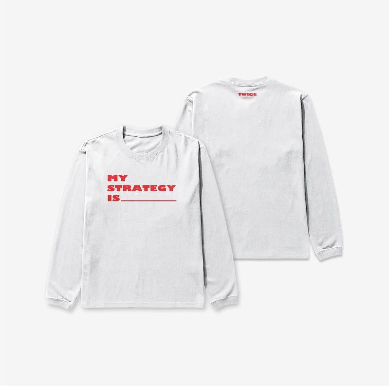 TWICE - long sleeve t-shirt logo ver. - twice strategy pop-up in seoul 1