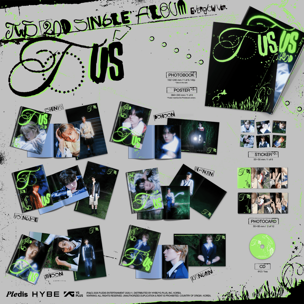 [Album]TWS - TO US (2nd Single Album) [Everglow Ver.] [SET]-