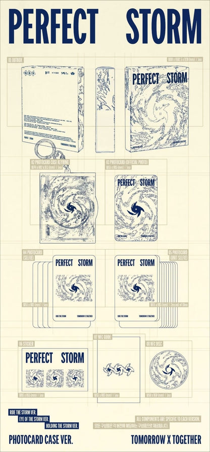 TXT - PERFECT STORM (9th Mini Album) [Photocard Case Ver.] [SET] [MAKESTAR]