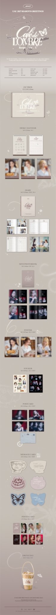 [visual goods]UAU - 2027 SEASON’S GREETINGS Cafe De L&