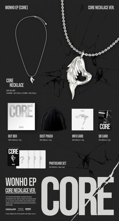 [Album]WONHO - CORE (EP) [CORE NECKLACE Ver.]-product_vendor, lowest price, EU shipping, Pre order benefit