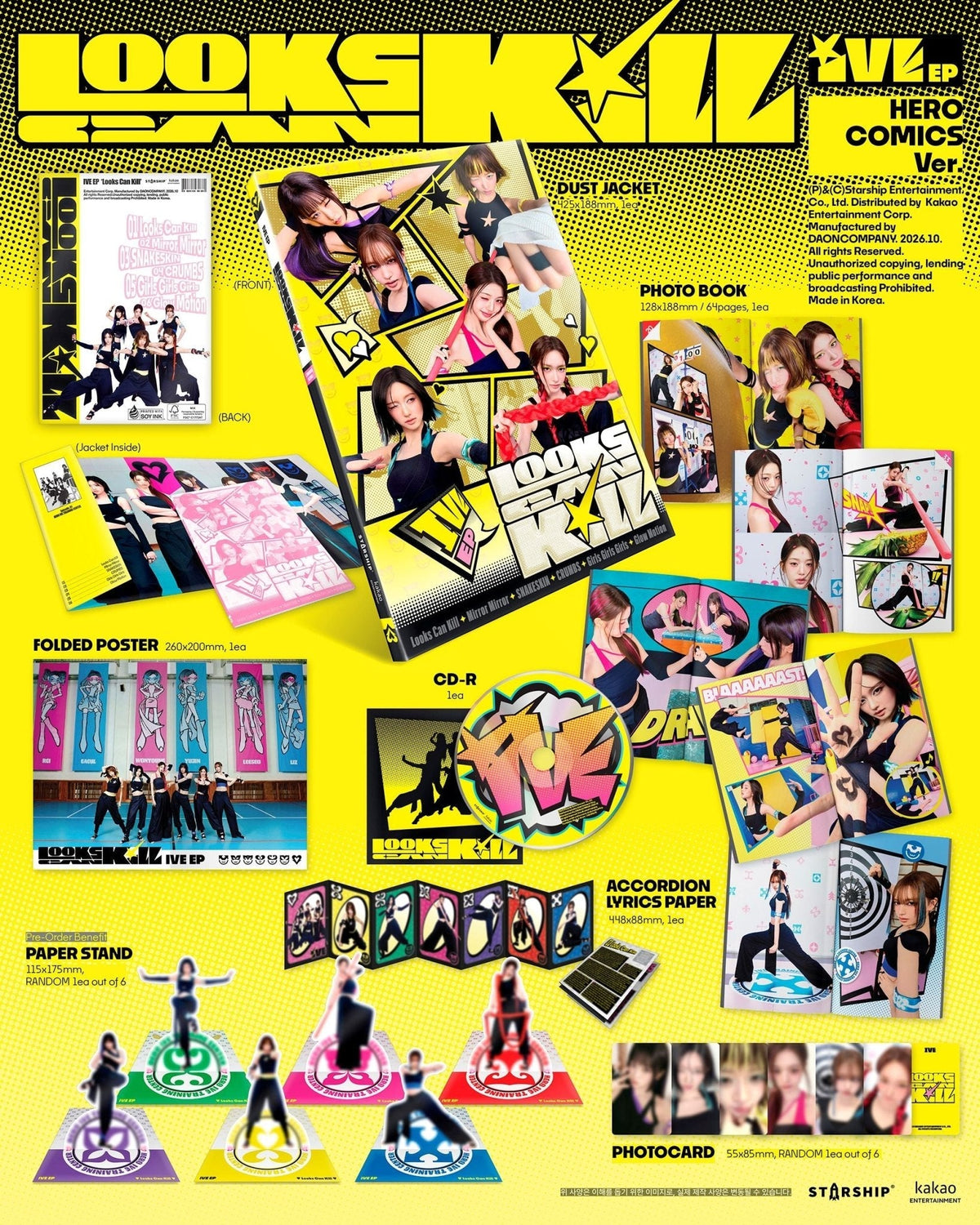 [Album]IVE - Looks Can Kill [HERO COMICS Ver.] [STARSHIP SQUARE]-