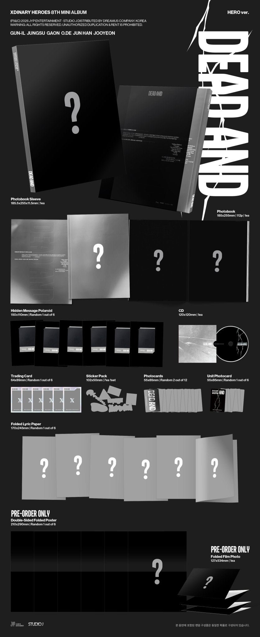 [Album]XDINARY HEROES (8th Mini Album) [Photobook Ver. / 2 versions set RANDOM] - product_vendor,