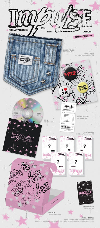 [Album]XDINARY HEROES - IMPULSE [DENIM POUCH Ver.]-