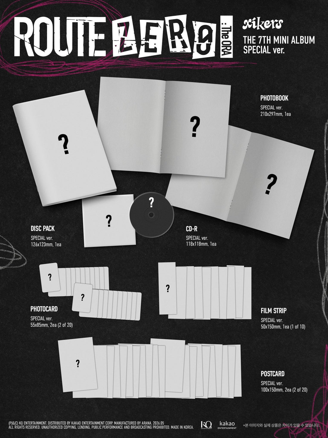 [Album]XIKERS (싸이커스) ROUTE ZERO : The ORA (7th Mini Album) (Special Ver.) - product_vendor,