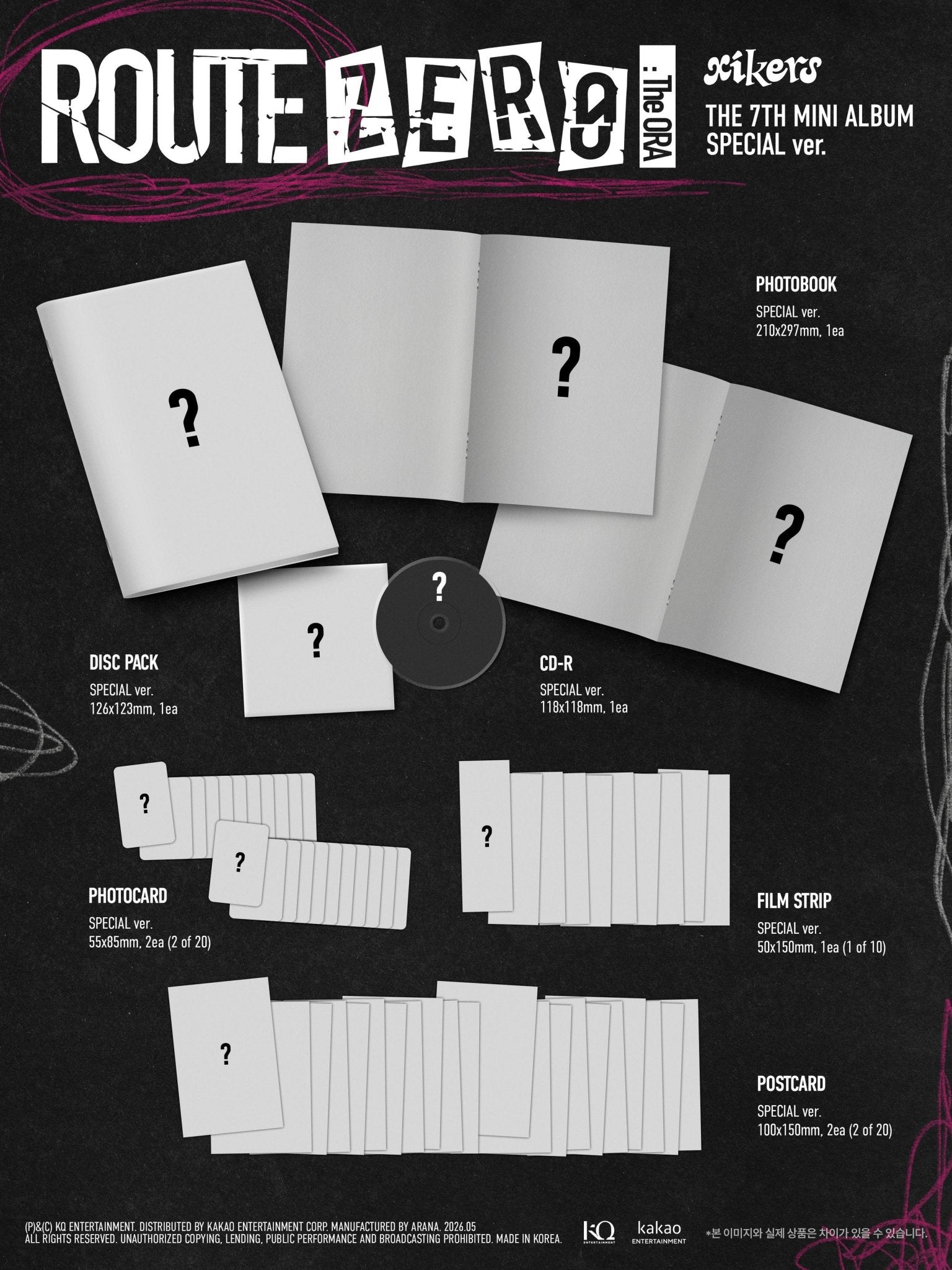 [Album]XIKERS (싸이커스) ROUTE ZERO : The ORA (7th Mini Album) (Special Ver.) - product_vendor,