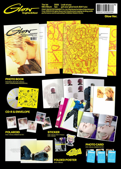 [Album]XngHan&amp;Xoul Glow (1st Mini Album) [Glow Ver. / 2 versions set RANDOM] - product_vendor,