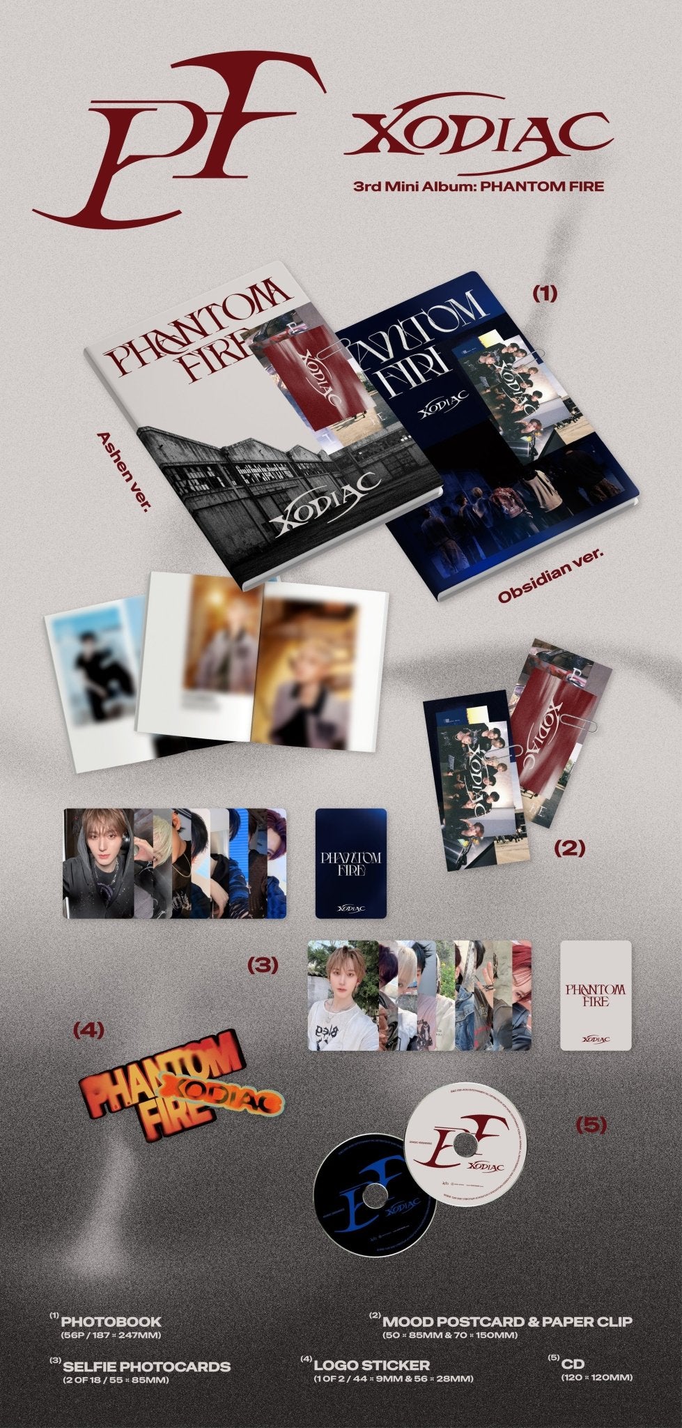 [Album]XODIAC - PHANTOM FIRE (3rd Mini Album) [CHOOSE] - product_vendor,NO POB