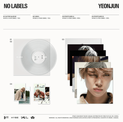 [Album]Yeonjun - No labels (Limited Stocks)-product_vendor, lowest price, EU shipping, Pre order benefit