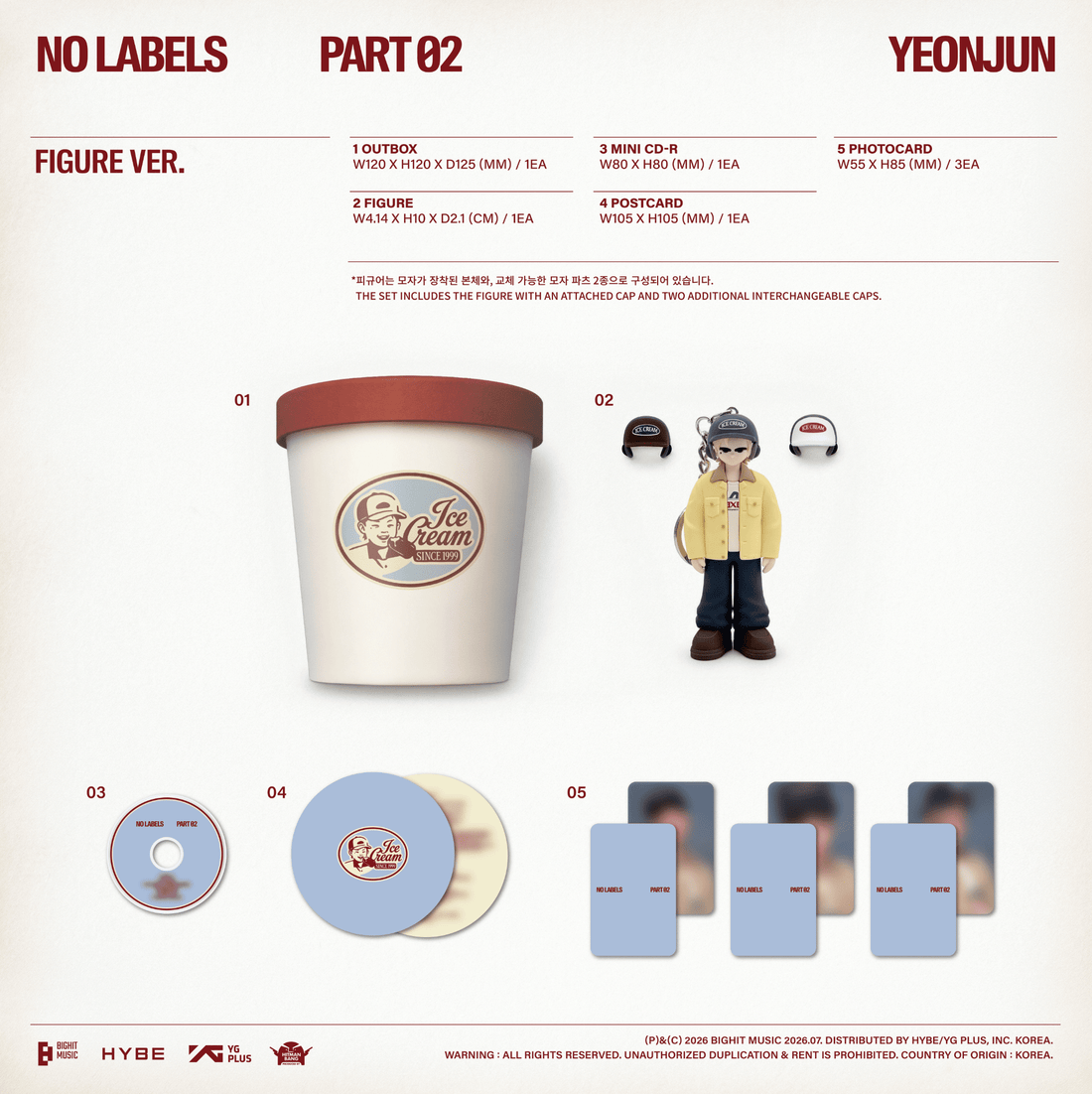 [Album]YEONJUN - NO LABELS: PART 02 [Figure Ver.]-product_vendor, lowest price, EU shipping, Pre order benefit