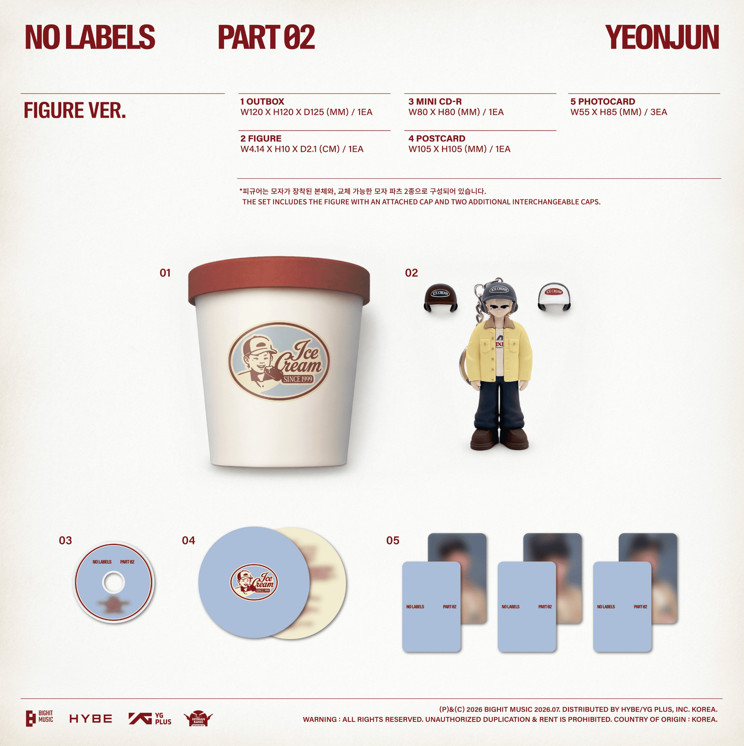[Album]YEONJUN - NO LABELS: PART 02 [Figure Ver.]-product_vendor, lowest price, EU shipping, Pre order benefit