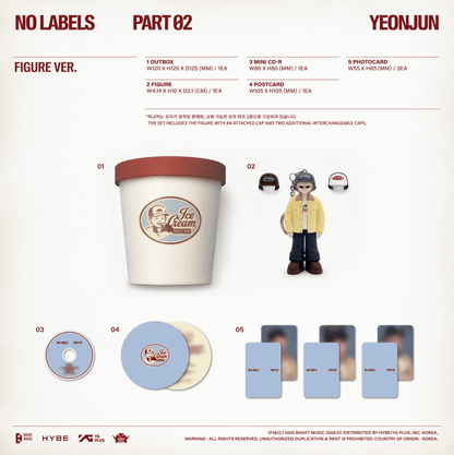 [Album]YEONJUN - NO LABELS: PART 02 [Figure Ver.]-product_vendor, lowest price, EU shipping, Pre order benefit