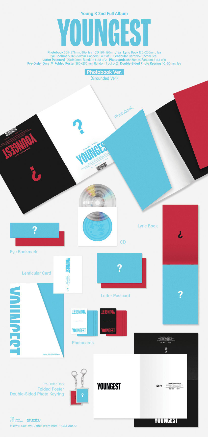 [Album]Young K - YOUNGEST (The 2nd Album) [Photobook Ver.] [RANDOM]-product_vendor, lowest price, EU shipping, Pre order benefit