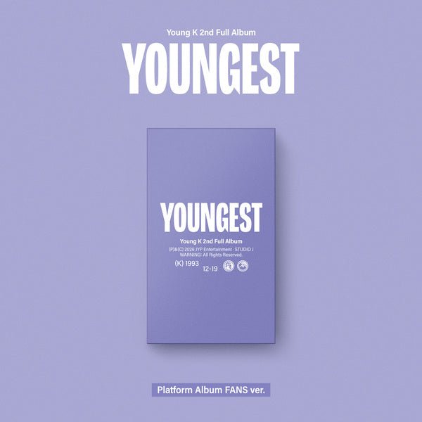 [Album]Young K - YOUNGEST (The 2nd Album) [Platform Album FANS Ver.]-product_vendor, lowest price, EU shipping, Pre order benefit