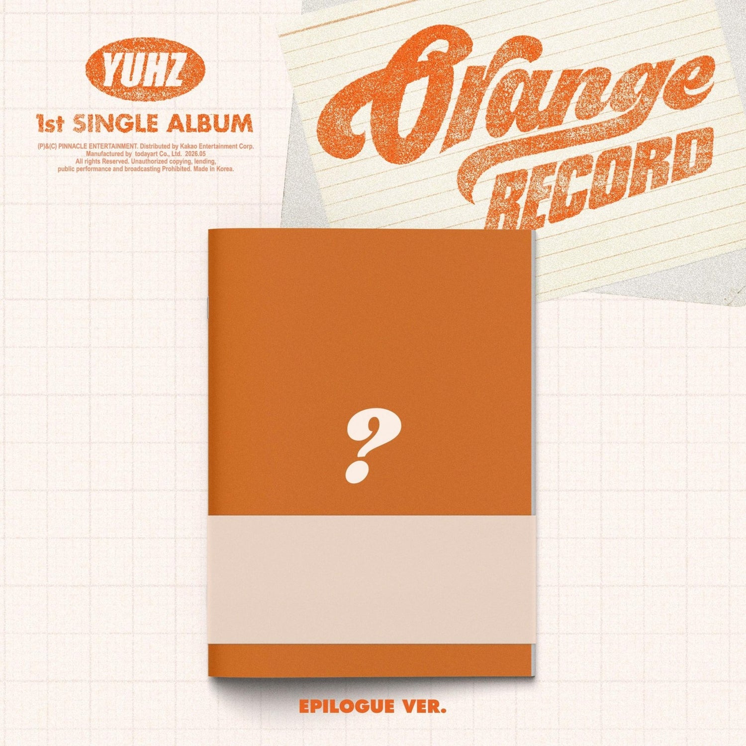 [Album]YUHZ - Orange Record (1st Single Album / Kiwee Album) [Epilogue Ver.] - product_vendor,