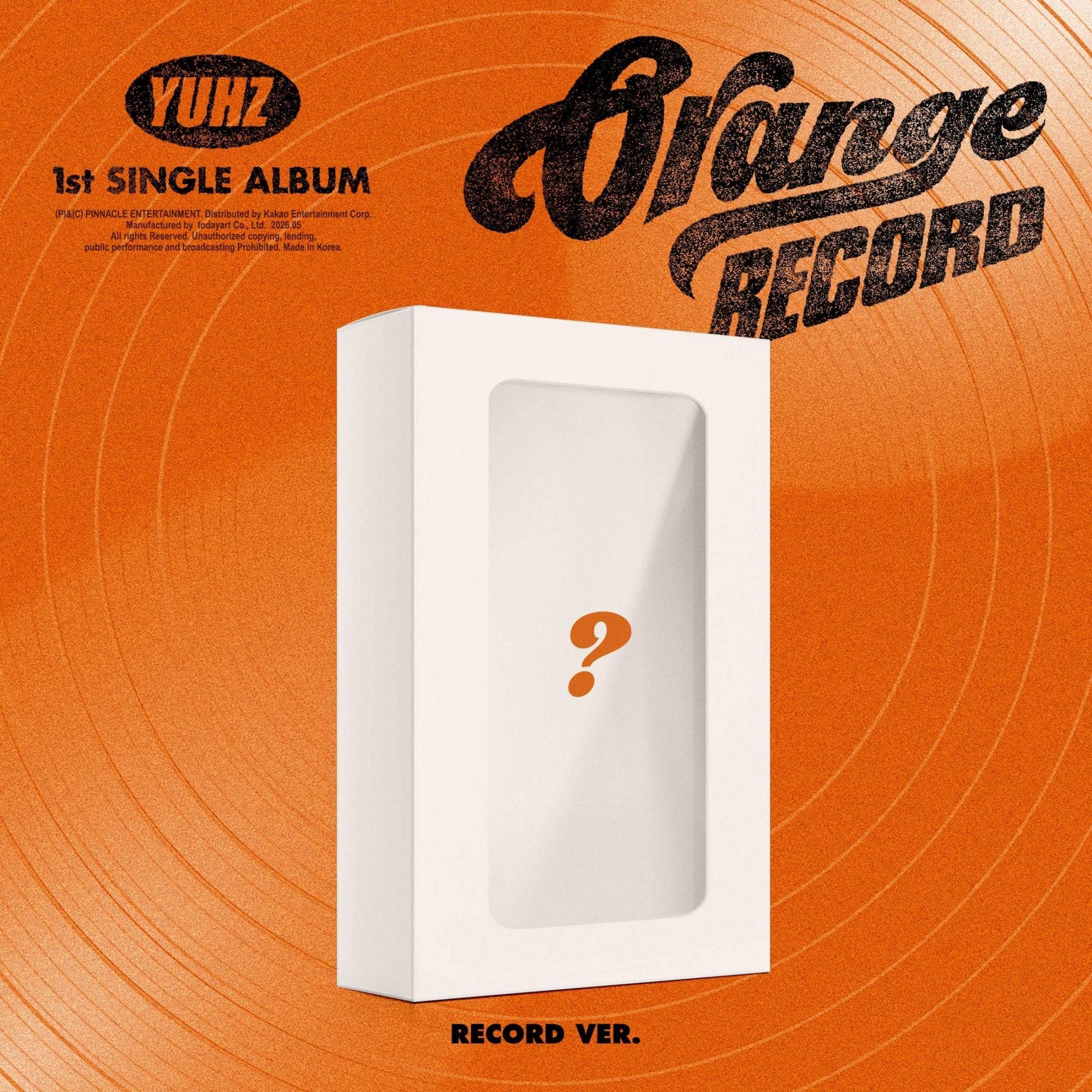 [Album]YUHZ - Orange Record (1st Single Album / Kiwee Album) [Record Ver.] - product_vendor,