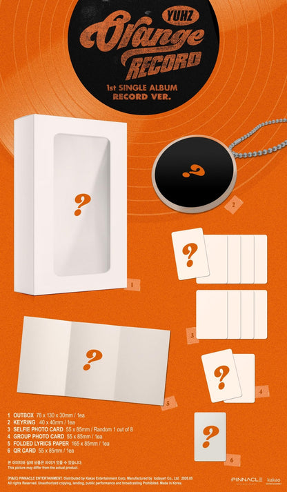 [Album]YUHZ - Orange Record (1st Single Album / Kiwee Album) [Record Ver.] - product_vendor,