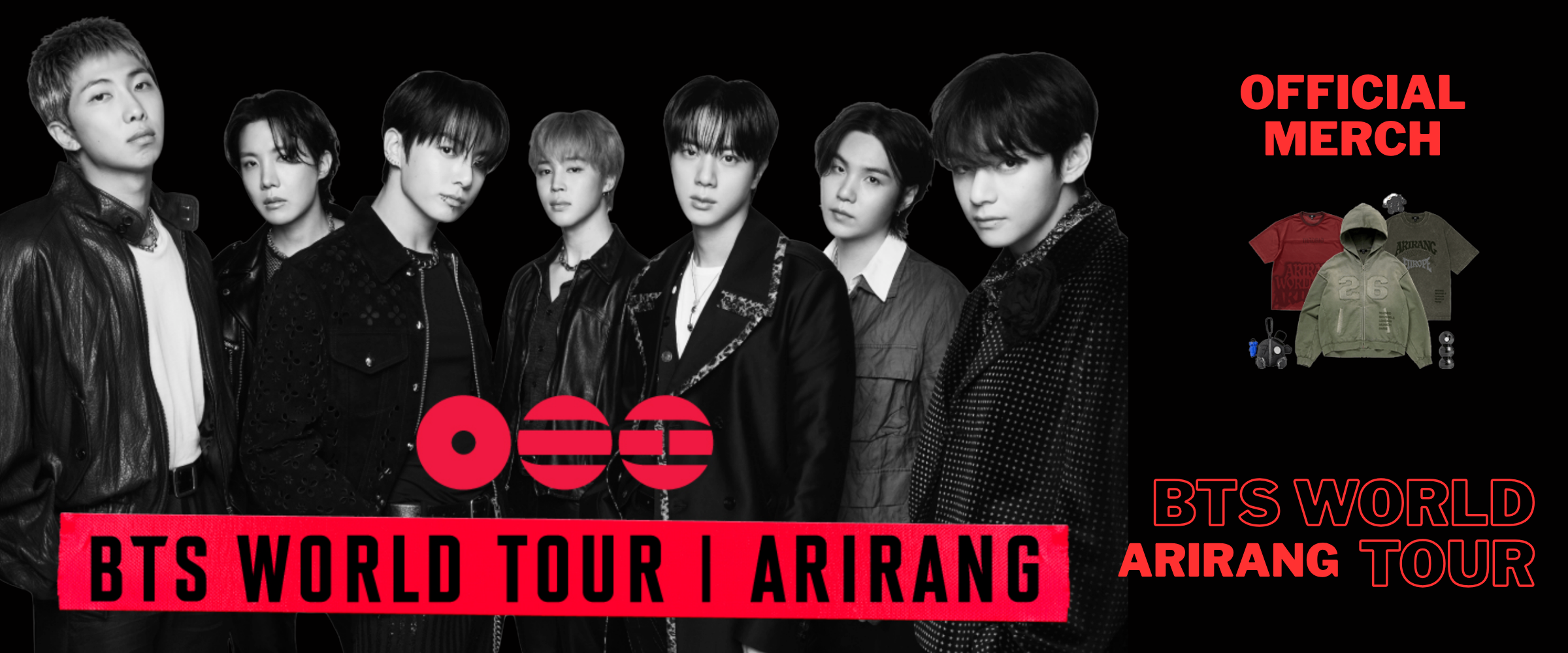 BTS ARIRANG TOUR MERCH