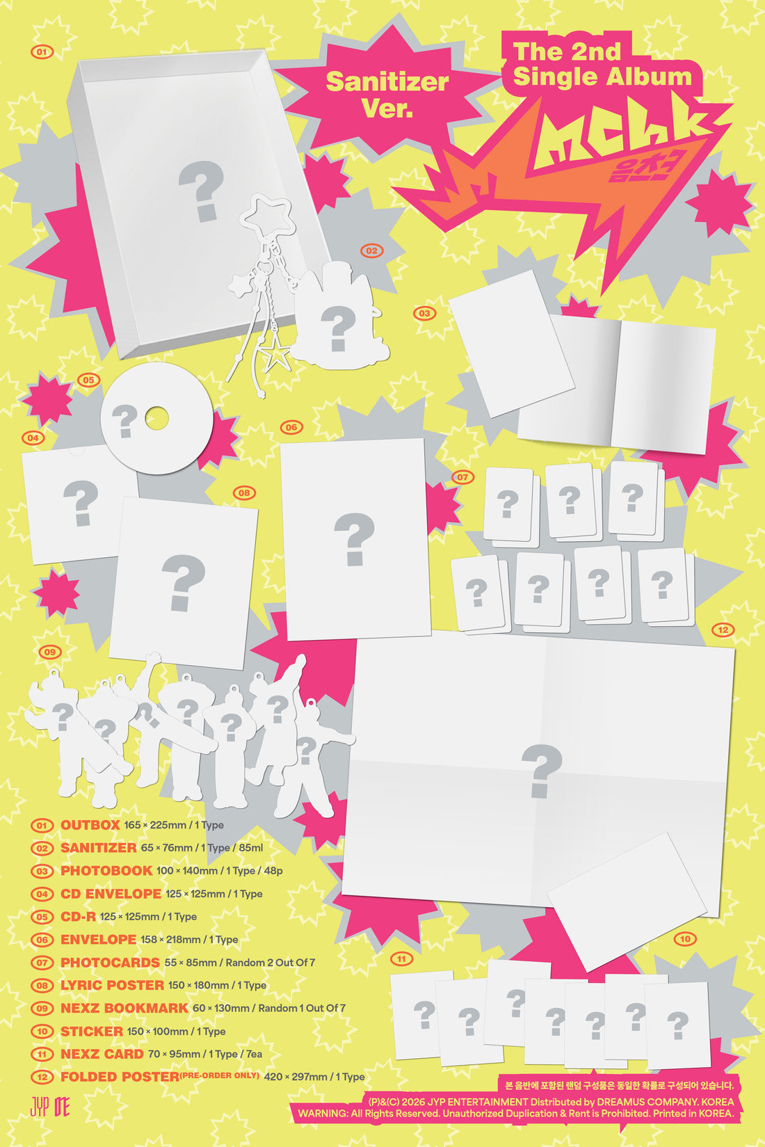 NEXZ Mmchk (2nd Single Album / special album) [Sanitizer Ver.] PACKAGE