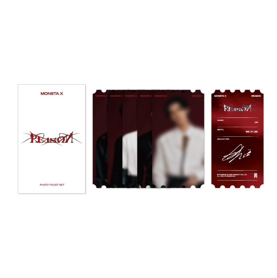 MONSTA X - monsta x pop-up store reason - photo ticket set 1
