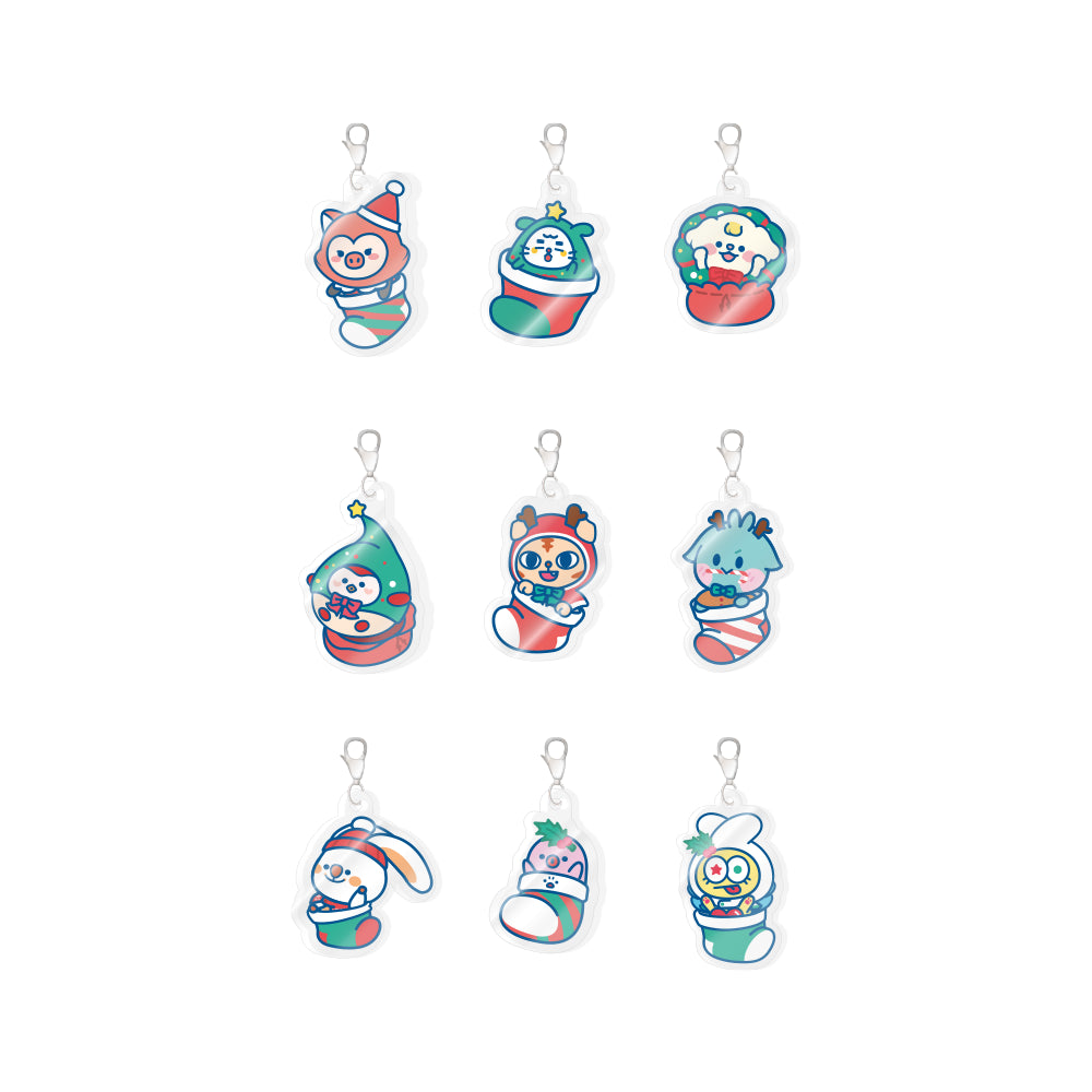 CRAVITY - cravity character winter ccrew pop up store krecrew acrylic mini charm set (winter ver.) 1