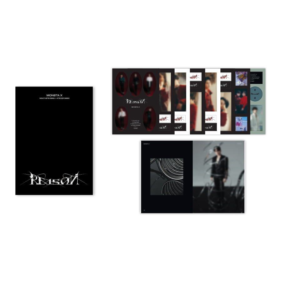 MONSTA X - monsta x pop-up store reason - mini photobook + sticker book 1