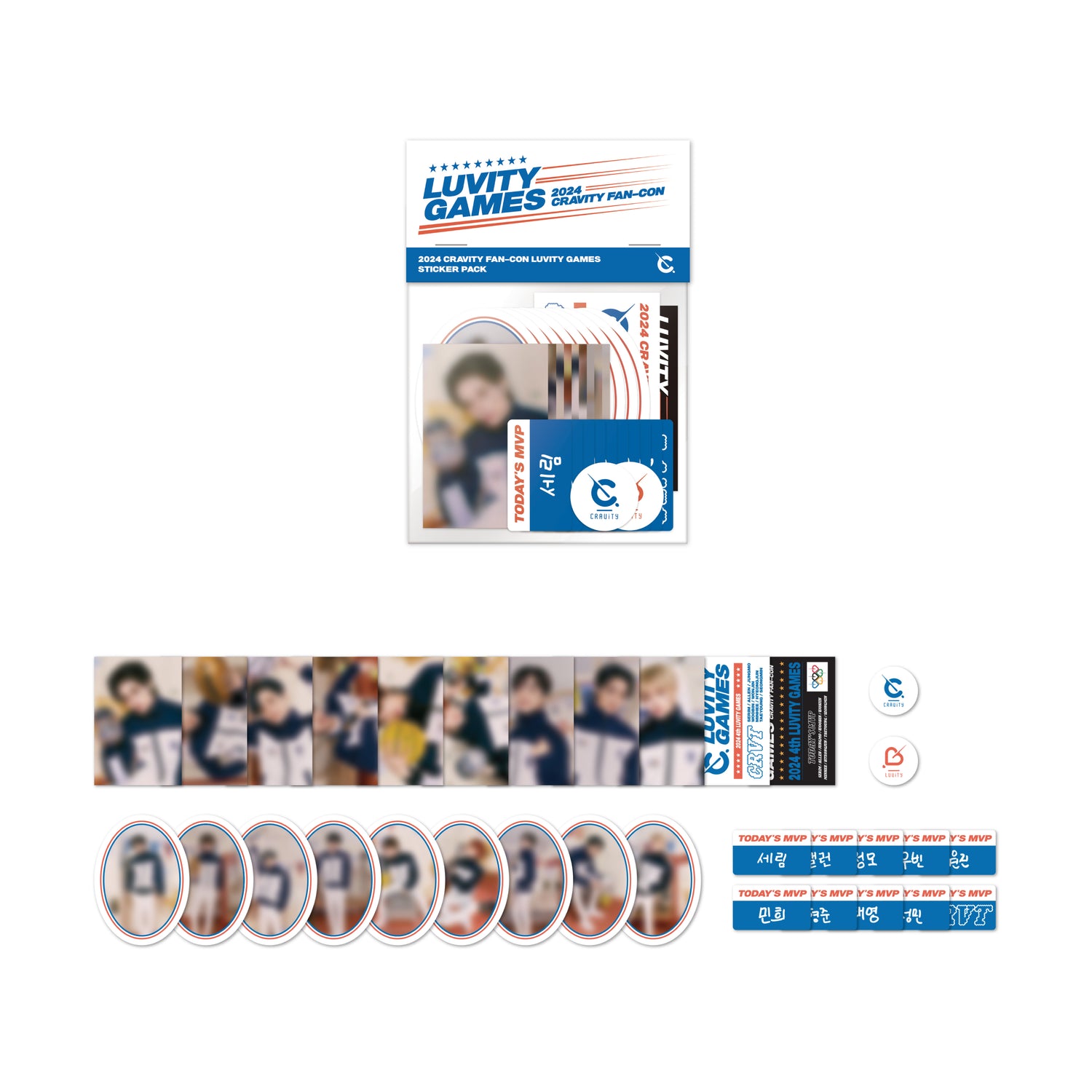 CRAVITY - cravity fan-con luvity games - sticker pack 1