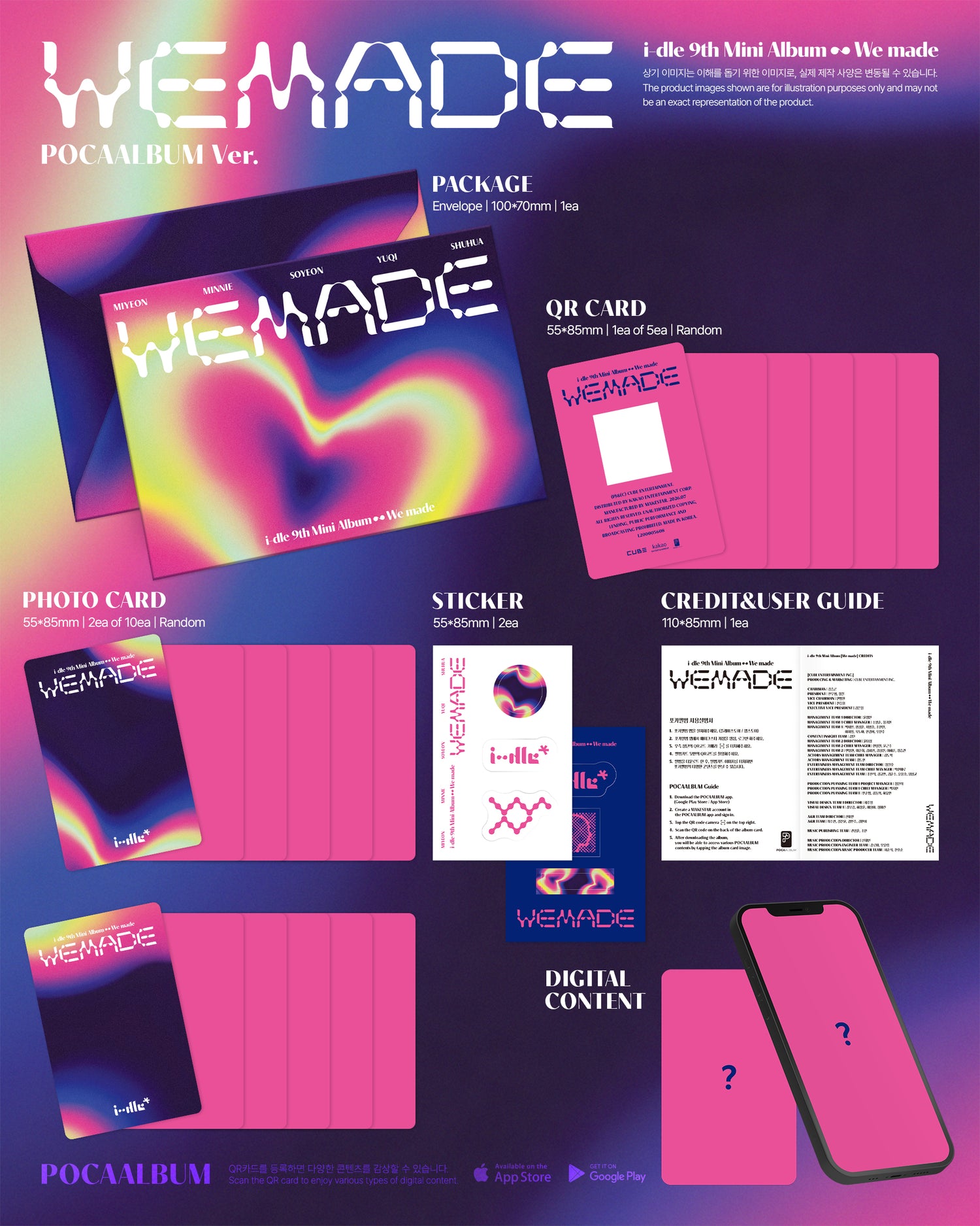 [POB] i-dle - We Made (Mini 9th Album) [POCAALBUM Ver.] [RANDOM]